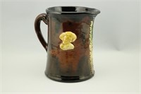 Standard Glaze Pottery Pitcher. Cameo