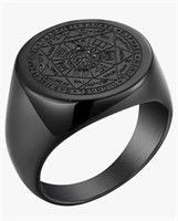 Size 9 Valily Seal of The Seven Archangels Ring,