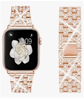 Dsytom Bling Bands Compatible with Apple Watch