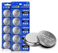 LiCB 10 PCS cr 2450 3V Lithium Battery CR2450