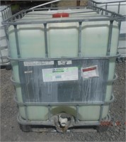 Plastic Caged Tote w/Valve: ~275 Gallons