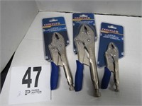 7" Curved Jaw Locking Pliers, 5" Curved Jaw