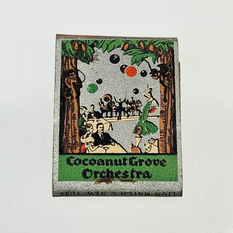 COCOANUT GROVE ADVERTISING FEATURE MATCHBOOK