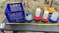 Chicken Feeders and Waterers, plastic carton