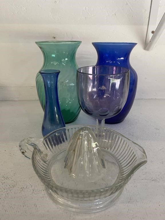 5pc Vintage Glass