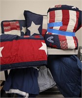 Texas Themed Quilted Bedding Set