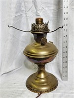 Electrified brass lamp