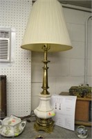 Stiffel Porcelain & Brass Table Lamp