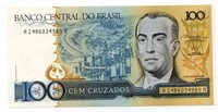 1986 Brazil 100 Cruzados Note