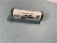 Roll of 2010P Yellowstone quarters
