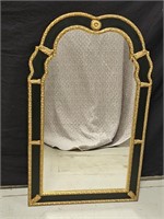 Black + Gold Color Wall Mirror  
26×42×1"