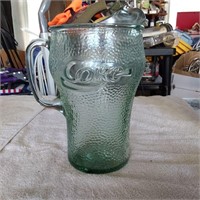 Coca cola glass pitcher