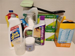 Lot of 10+  Household cleaning supplies