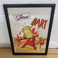 Bart Simpsons Glass Mirror Wall Art