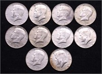 10 40 % SILVER HALF DOLLARS