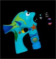 LED Light-Up 6 Inch Bubble Gun- Fish