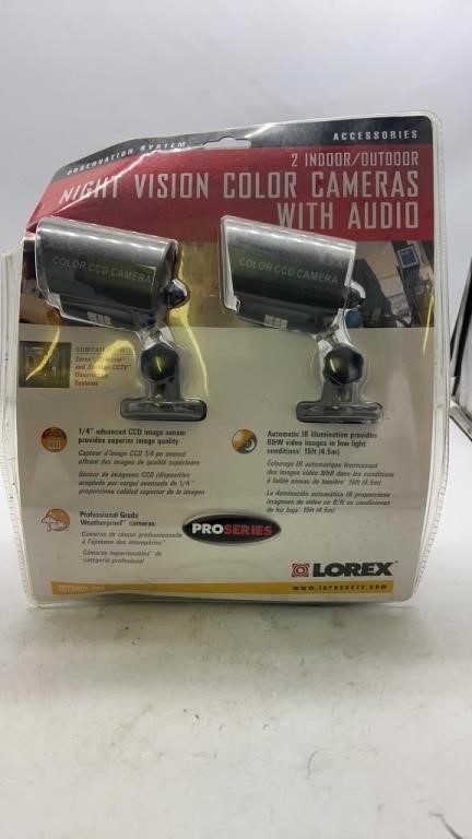 lorex night vision color cameras with audio