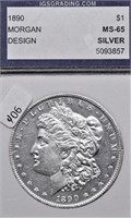 1890 IGS MS65 MORGAN DOLLAR