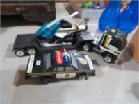 VINTAGE BUDDY L POLICE DIE CAST SET