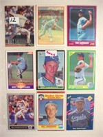 18 diff. Bret Saabergagen baseball cards