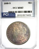 1880-S Morgan MS67 LISTS $1200