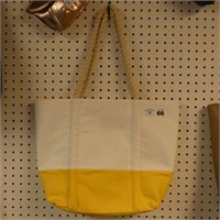 White and Yellow Handbag