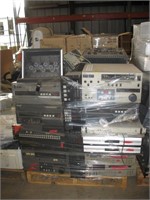 Pallet of AV equipment