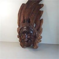 Native carving satire face