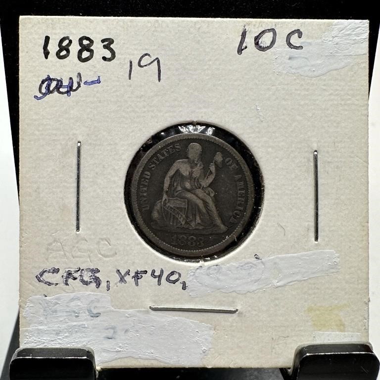 1883 SEATED LIBERTY SILVER DIME