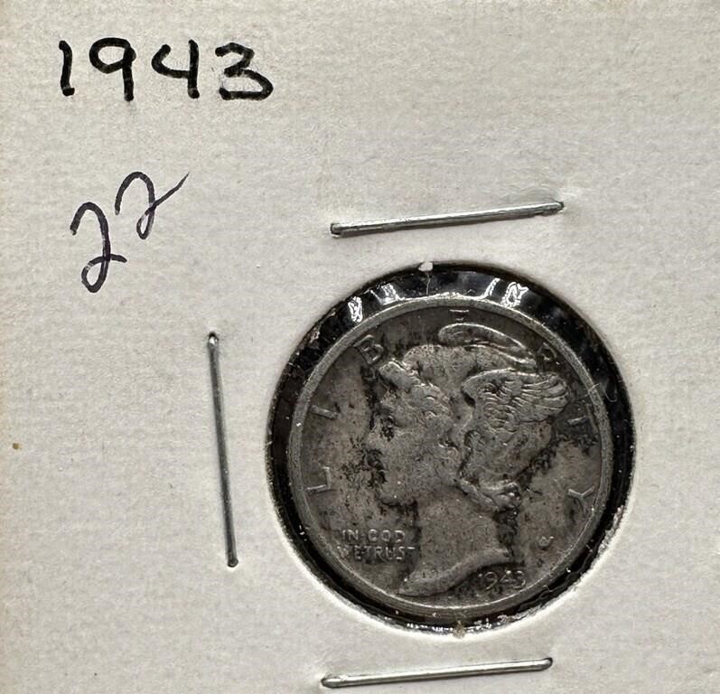 1943 MERCURY SILVER DIME CORROSION?