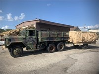 6x6 Army 2-1/2 Ton Truck W/Military K/Trailer
