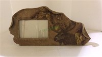 Picture frame nature themed with moose w/photo