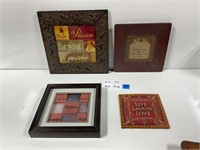 Lot of Home Decor Frames with Sayings