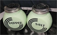 large jadiete salt & pepper set