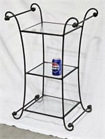 3 Tier Wrought Iron Side Table Planter Stand
