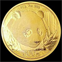 2018 China Gold Panda .9645oz GEM PROOF