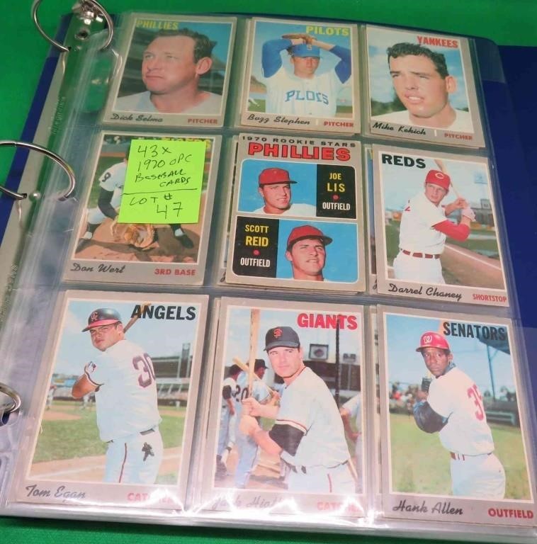 43x 1970 O-Pee-Chee Baseball Cards RS Allen Egan +