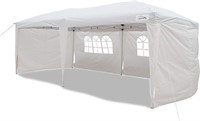 1 GOUTIME 10x20 Pop Up Canopy Tent with Sidewalls