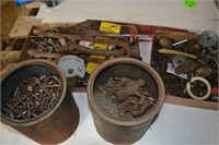 Assorted Hardware, Bolts, Canvas Flags & more
