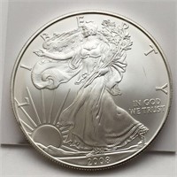 2008 1oz. Fine Silver Eagle Dollar Coin