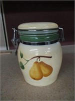vintage Ceramic  Canister with locking lid