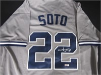 JUAN SOTO SIGNED BASEBALL JERSEY WITH COA