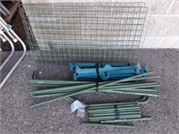 Disassembled Green Metal Shelf