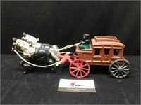 Cast Iron Horse & Stagecoach