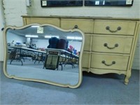 Davis Cabinet Co. Ash 9 Drawer Dresser w/ Mirror -