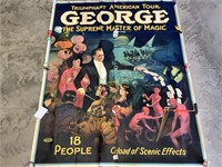 1925 George Master of Magic Tour poster