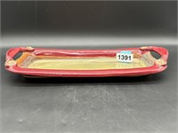 17.5" x 8" hand crafted pottery tray