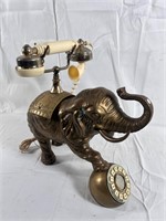 Super Rad Brass Elephant Telephone