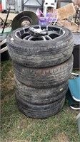 4 235/45R18 tires after market rims