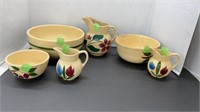 WATT oven ware dishes, mixing bowls, water